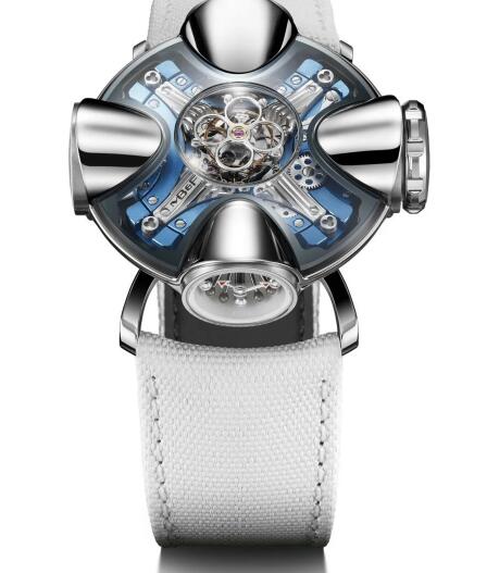 MB&F 11.TL.BL-C Horological Machine N°11 HM11 Architect Titanium Blue Replica Watch