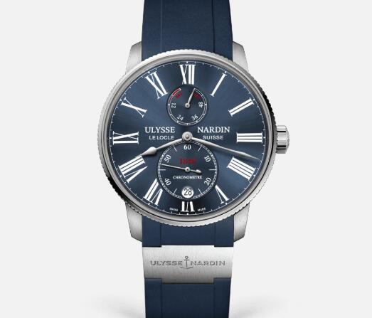 Ulysse Nardin Marine Torpilleur Stainless Steel Blue Rubber Replica Watch 1183-310-3/43