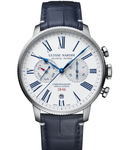 Ulysse Nardin Marine Torpilleur Annual Chronograph Replica Watch 1533-320LE-0A-175/1B