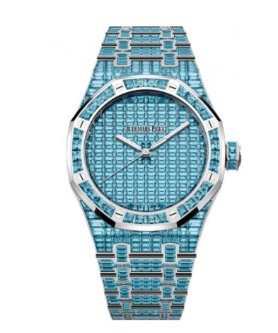 Replica Audemars Piguet Royal Oak Self-Winding 41 Blue Topaz Watch 15514BC.TO.1284BC.01