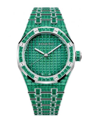 Replica Audemars Piguet Royal Oak Self-Winding 37 Emerald Watch 15554BC.EE.1274BC.01