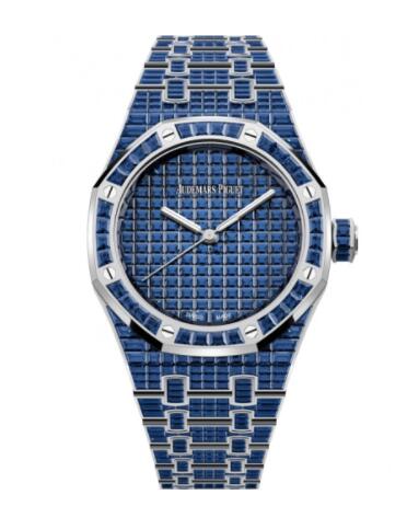 Replica Audemars Piguet Royal Oak Self-Winding 37 Blue Sapphire Watch 15554BC.SS.1274BC.01