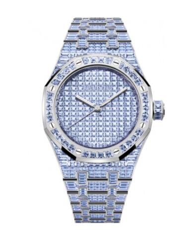 Replica Audemars Piguet Royal Oak Self-Winding 37 Tanzanite Watch 15554BC.TF.1274BC.01