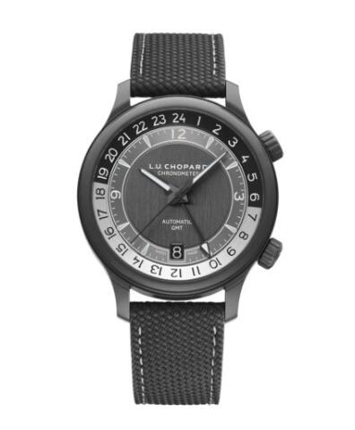 Chopard L.U.C GMT ONE BLACK Replica Watch 168579-3004