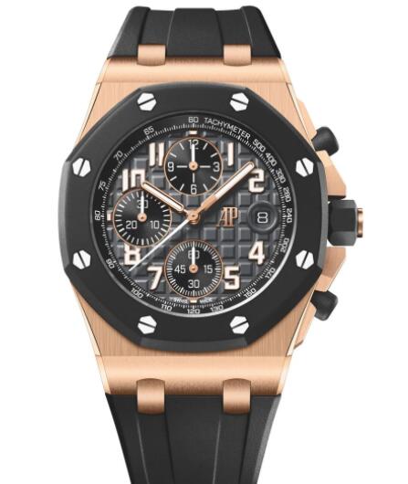 Audemars Piguet Royal Oak Offshore Pink Gold - Rubberclad Replica Watch 26238OK.OO.A002CA.01