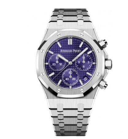 Replica Audemars Piguet 26240BC.OO.1320BC.01 Royal Oak Chronograph 41 White Gold Purple Watch