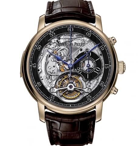 Audemars Piguet Jules Audemars Minute Repeater Tourbillon Chronograph White Gold Replica Watch 26345OR.OO.D099CR.01