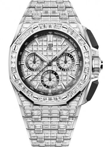 Audemars Piguet Royal Oak Offshore 43 White Gold - Baguette replica watch 26425BC.ZZ.8045BC.01