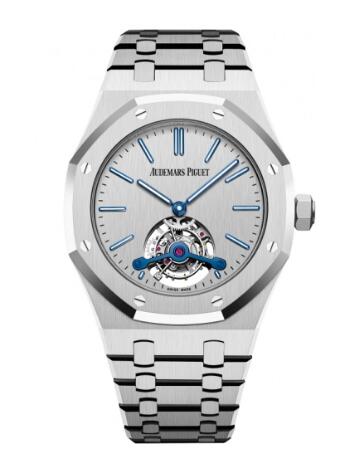 Audemars Piguet 26527ST.OO.1220ST.01 Royal Oak Ultra Thin Tourbillon Stainless Steel Silver Replica Watch