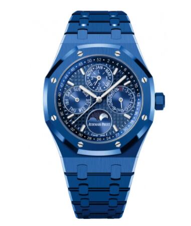 Audemars Piguet Royal Oak Perpetual Calendar 41 Blue Ceramic Blue Replica Watch 26579CS.OO.1225CS.01