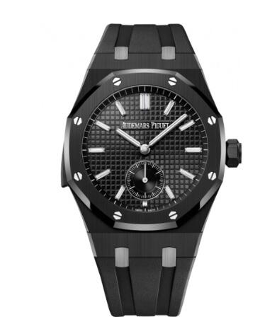 Audemars Piguet Royal Oak Repeater Supersonnerie Black Ceramic Black Rubber Replica Watch 26591CE.OO.D002CA.02