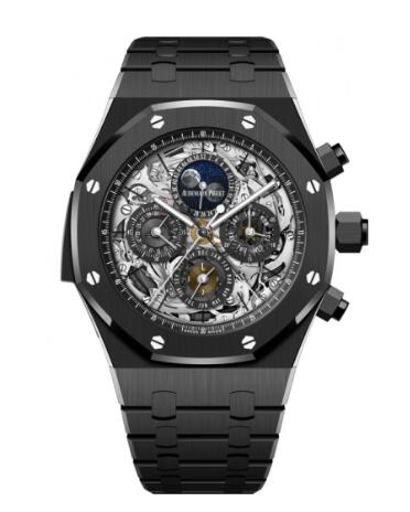 Audemars Piguet Royal Oak Grande Complication Openworked Black Ceramic 26605CE.OO.1248CE.01 Replica Watch