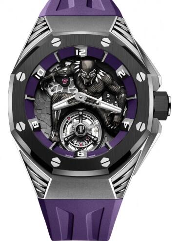 Replica Audemars Piguet Royal Oak Concept Black Panther Flying Tourbillon Watch 26620IO.OO.D077CA.01