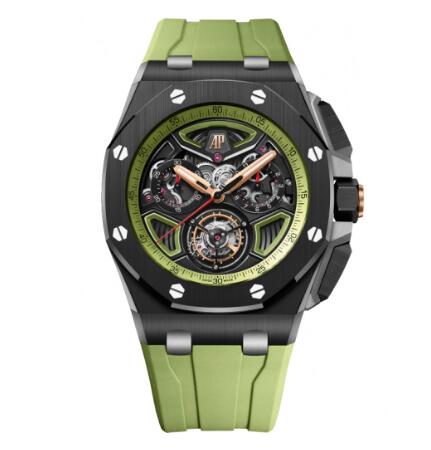 Audemars Piguet Royal Oak Offshore Flying Tourbillon Chronograph Titanium Replica Watch 26622CE.OO.D062CA.01