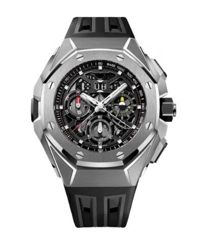 Audemars Piguet Royal Oak Concept Split Second Chronograh GMT Large Date Titanium Skeleton Replica Watch 26650TI.OO.D013CA.01