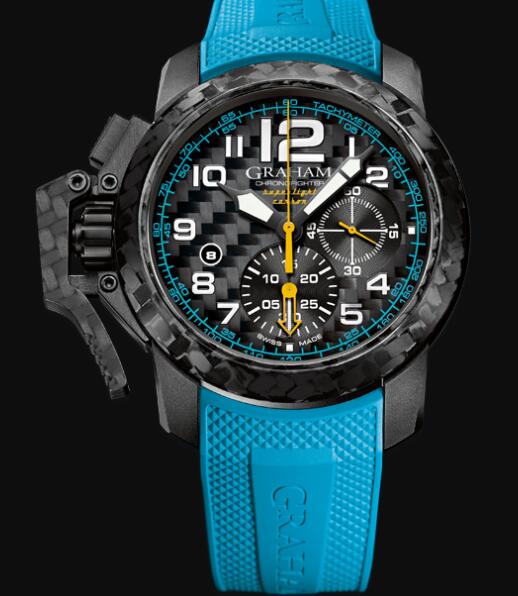 Graham CHRONOFIGHTER SUPERLIGHT CARBON (BLUE) Replica Watch 2CCBK.B30A