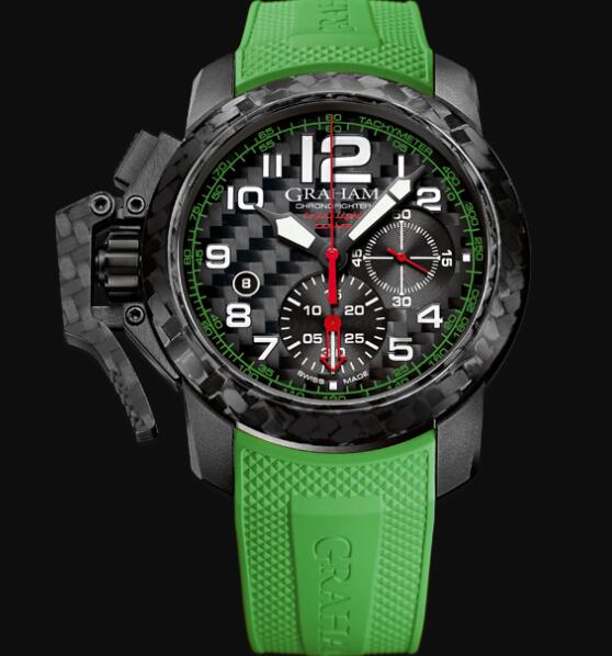 Graham CHRONOFIGHTER SUPERLIGHT CARBON (GREEN) Replica Watch 2CCBK.G06A