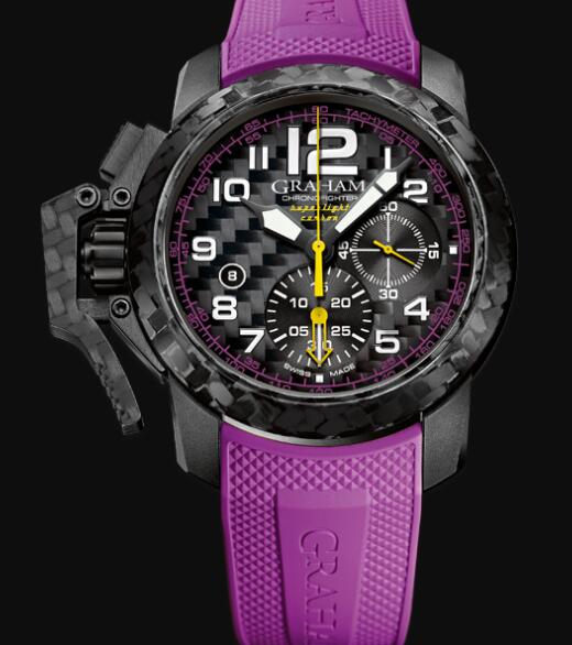 Graham CHRONOFIGHTER SUPERLIGHT CARBON (PURPLE) Replica Watch 2CCBK.V01A