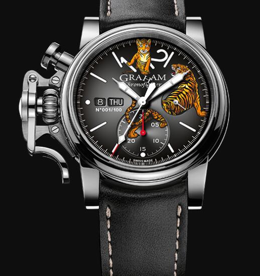 Graham CHRONOFIGHTER VINTAGE NOSEART (TIGER) Replica Watch 2CVAS.B31A