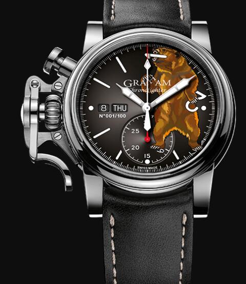 Graham CHRONOFIGHTER VINTAGE NOSEART (BEAR) Replica Watch 2CVAS.B32A