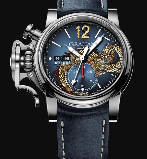 Replica Graham CHRONOFIGHTER VINTAGE NOSEART (DRAGON) Watch 2CVAS.U16A