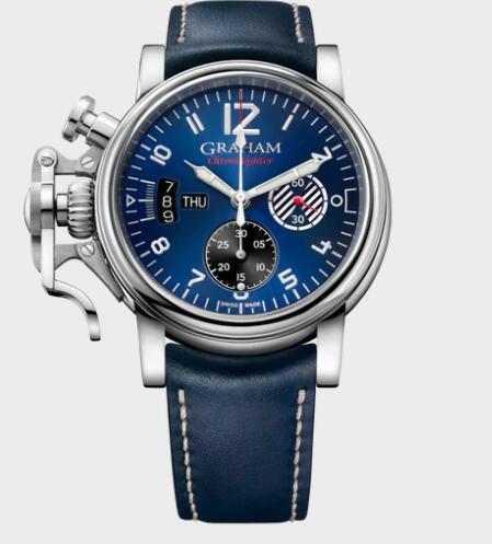 Graham CHRONOFIGHTER VINTAGE - BLUE Replica Watch 2CVAS.U21A