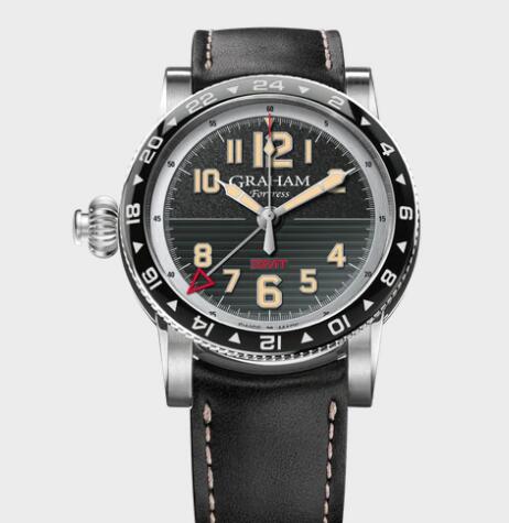 Graham FORTRESS GMT BLACK Replica Watch 2FOBC.B02A