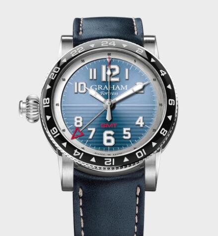 Graham FORTRESS GMT BLUE Replica Watch 2FOBC.U02A