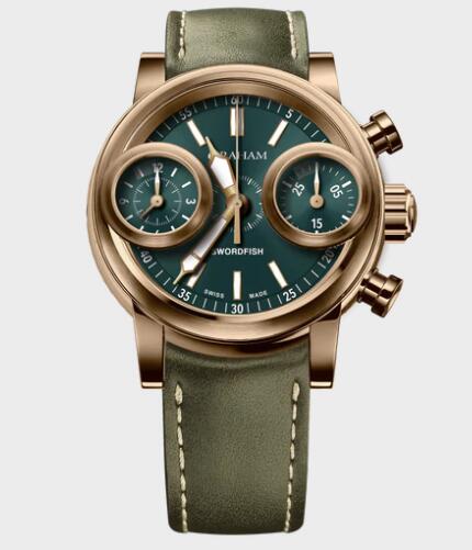 Graham SWORDFISH BRONZE GREEN Replica Watch 2SXAK.G01A.K137T