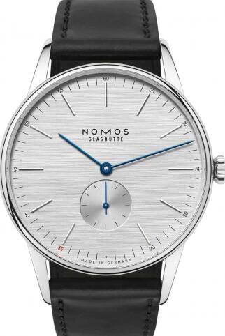 Nomos Glashütte Orion 38 Silvercut for L'Oro Replica Watch 384.S7