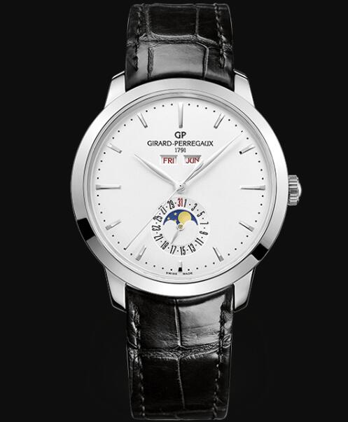 Girard Perregaux 1966 FULL CALENDAR Replica Watch 49535-11-131-bb60