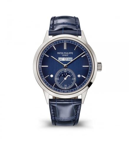 Patek Philippe Perpetual Calender 5236 Platinum / Blue Replica Watch 5236P-001