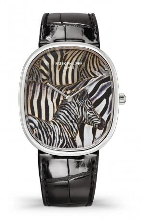 Patek Philippe Golden Ellipse 5738 Zebra Replica Watch 5738/50G-023