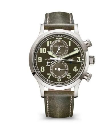 Patek Philippe Calatrava Pilot Travel Time Chronograph 5924G-010 Replica Watch