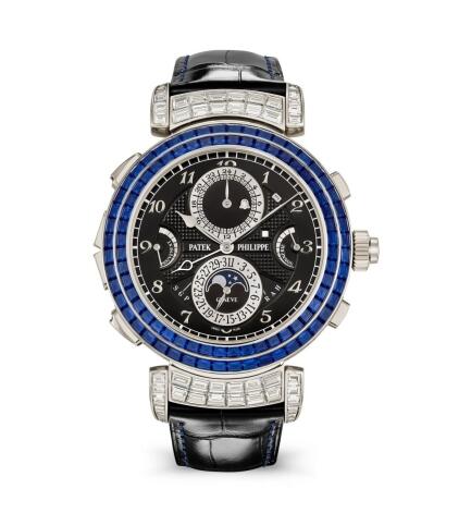 Patek Philippe Grandmaster Chime 6300 White Gold - Sapphire Black Replica Watch 6300/401G-001