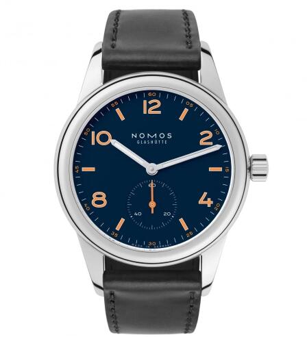 Nomos Glashütte Club 36 Ace Jewelers Blue Open Case Back Replica Watch 703.S3