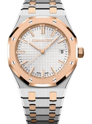 Audemars Piguet Royal Oak Selfwinding 34 Stainless Steel - Pink Gold Replica Watch 77450SR.OO.1361SR.01