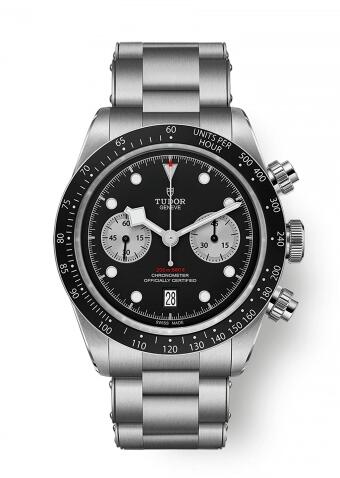 Tudor Heritage Black Bay Chronograph Inverted Panda Bracelet Replica Watch 79360N-0001