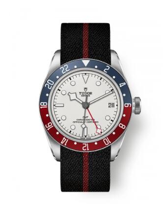 Tudor Black Bay GMT Stainless Steel White Fabric Replica Watch 79830RB-0012