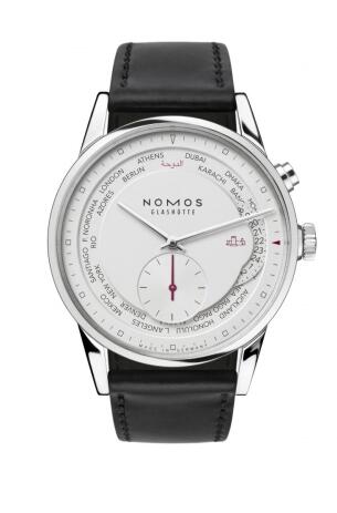 Nomos Glashütte Zürich Weltzeit Qatar Al Zubarah Fort Replica Watch 805.S26