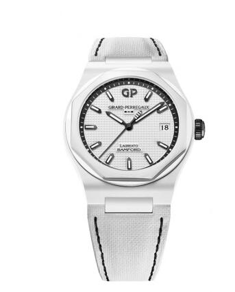 Girard-Perregaux Laureato 38 Automatic Bamford Ghost Strap Replica Watch 81005-32-733-UB7A