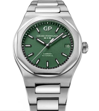 Girard-Perregaux Laureato 42mm Green Replica Watch 81010-11-3153-1CM