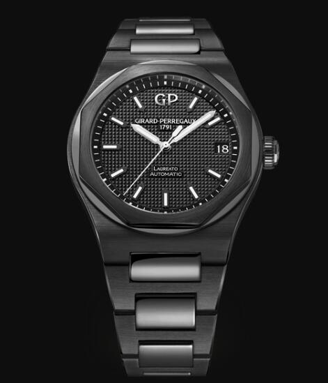 Girard Perregaux Laureato for sale Replica Watch LAUREATO 42 MM CERAMIC 81010-32-631-32a