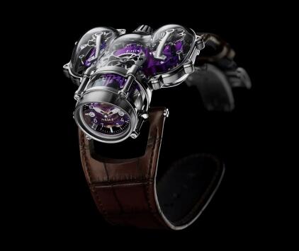 MB F Horological Machine N°9 HM9 Sapphire Vision White Gold replica watch Purple 91.SWL.PU