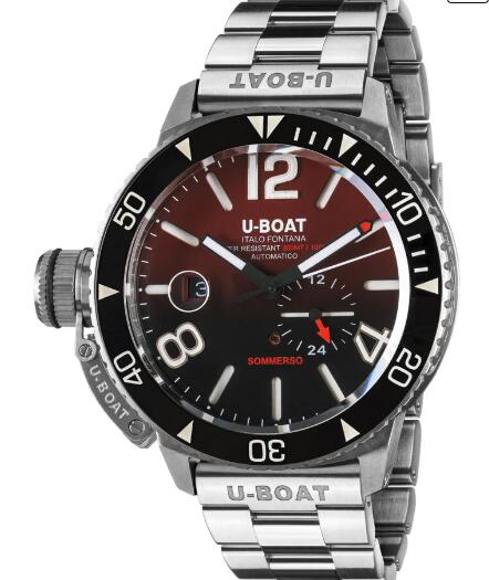 U-Boat Somerso Ceramic Bordeaux Replica Watch 9521