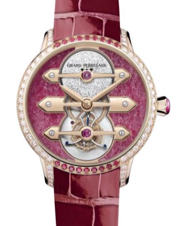 2022 Girard-Perregaux Tourbillon with Three Gold Bridges Ruby Heart Replica Watch 99242B52CH01-CKHA