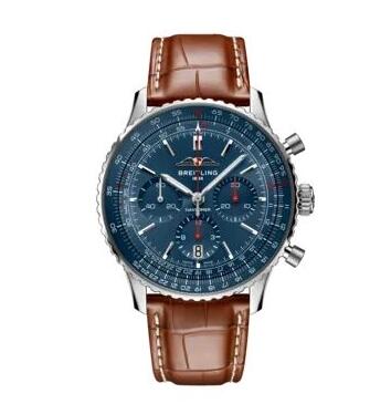 Breitling Navitimer B01 Chronograph 43 Stainless Steel Blue replica watch AB01383A1C1P1