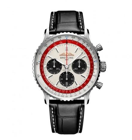 Breitling Navitimer B01 Chronograph 43 Stainless Steel Boeing 747 Alligator Folding Replica Watch AB01383B1G1P1