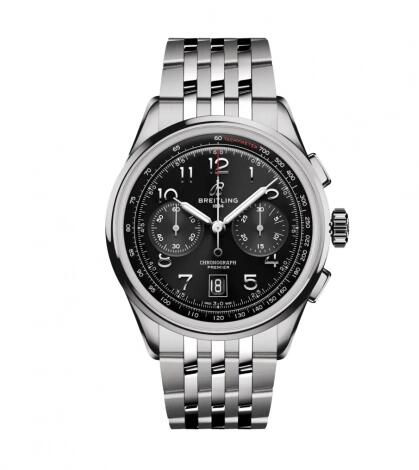 Breitling Premier B01 Chronograph 42 Stainless Steel Black Bracelet AB0145221B1A1 Replica Watch