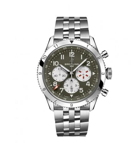 Breitling Super AVI B04 Chronograph GMT 46 Curtiss Warhawk Bracelet Replica Watch AB04452A1L1A1